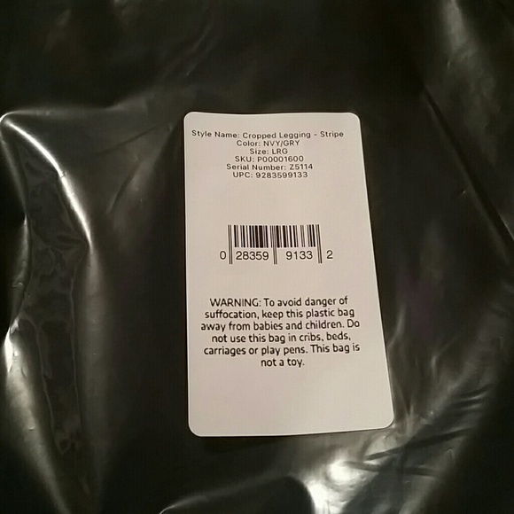 Everlast cropped leggings-"Stripe" nwt - Picture 7 of 7